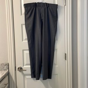 Gray pinstripes dress pants
